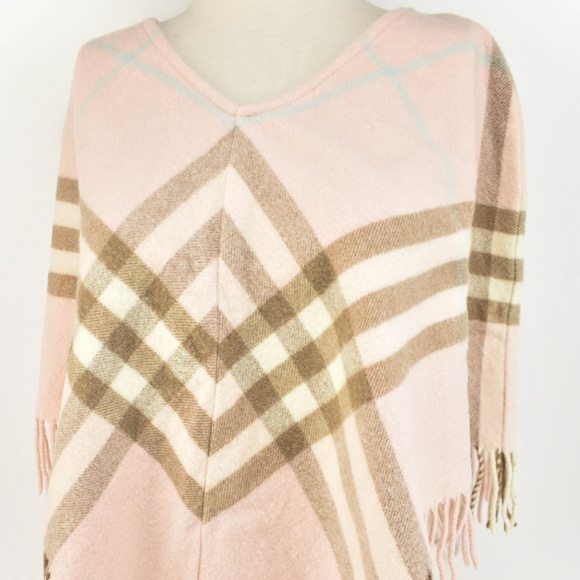 Burberry Accessories - BURBERRY Pale Pink "Nova Check" Wool/Cashmere wrap